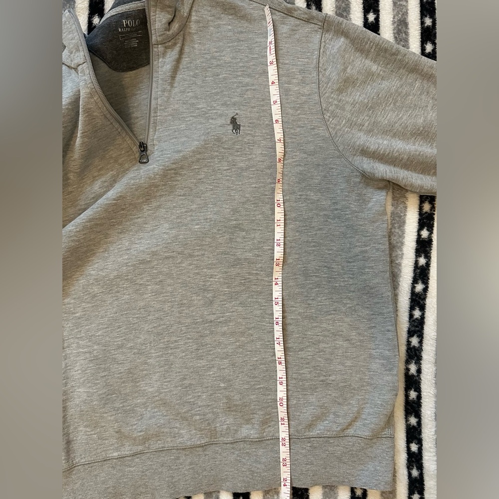 Men’s Polo Ralph Lauren Luxury Jersey Qtr Zip Pullover | Large - Picture 6 of 11